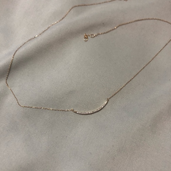 Adina Reyter Large Pave Curve Diamond Necklace - Picture 3 of 4